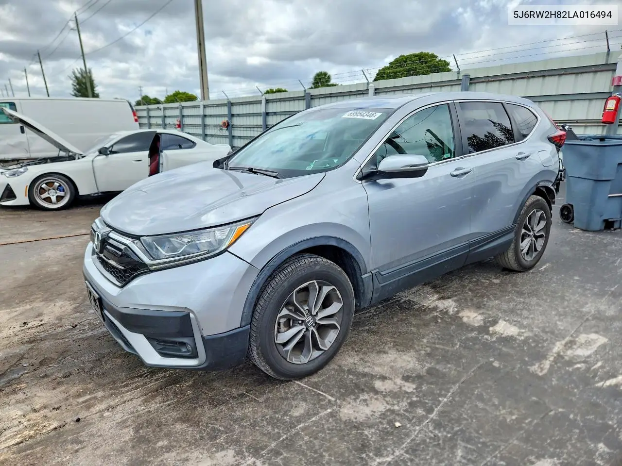 HONDA CR-V 2020, VIN 5J6RW2H82LA016494