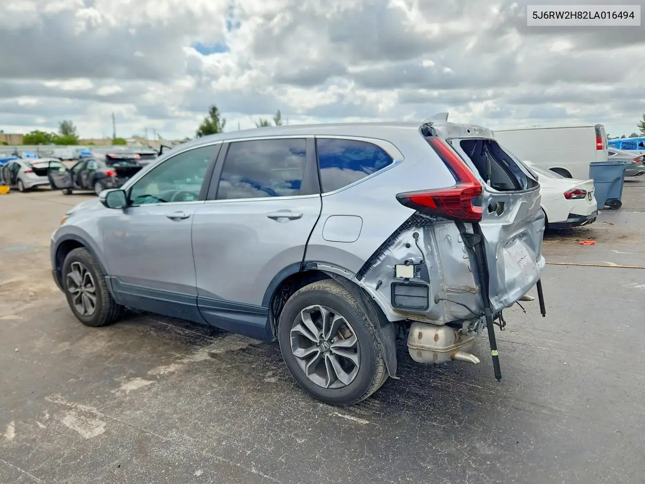 2020 HONDA CR-V VIN 5J6RW2H82LA016494 — фото 2