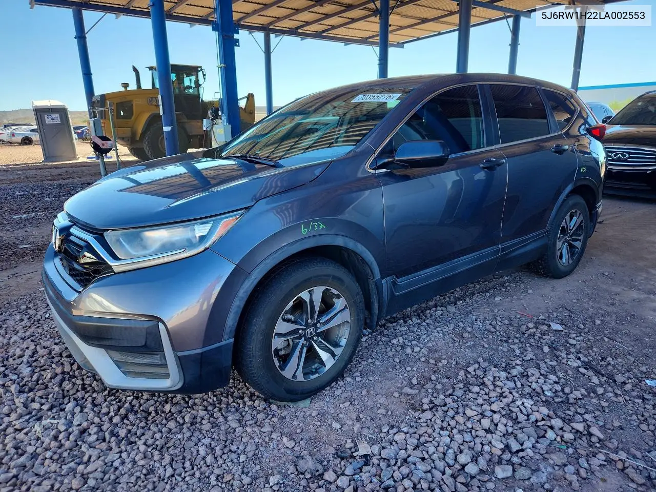 HONDA CR-V 2020, VIN 5J6RW1H22LA002553