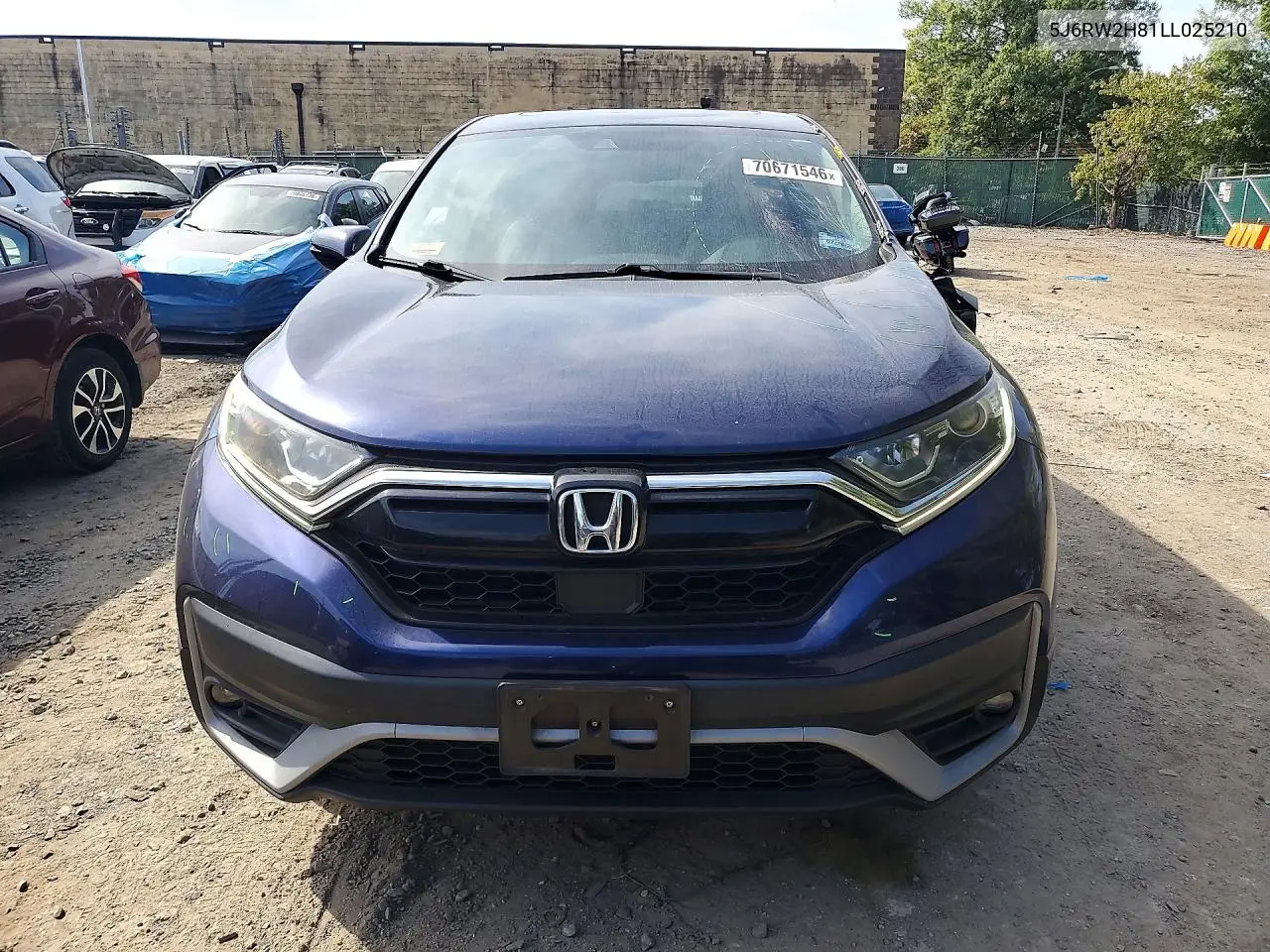 2020 HONDA CR-V VIN 5J6RW2H81LL025210 — фото 5