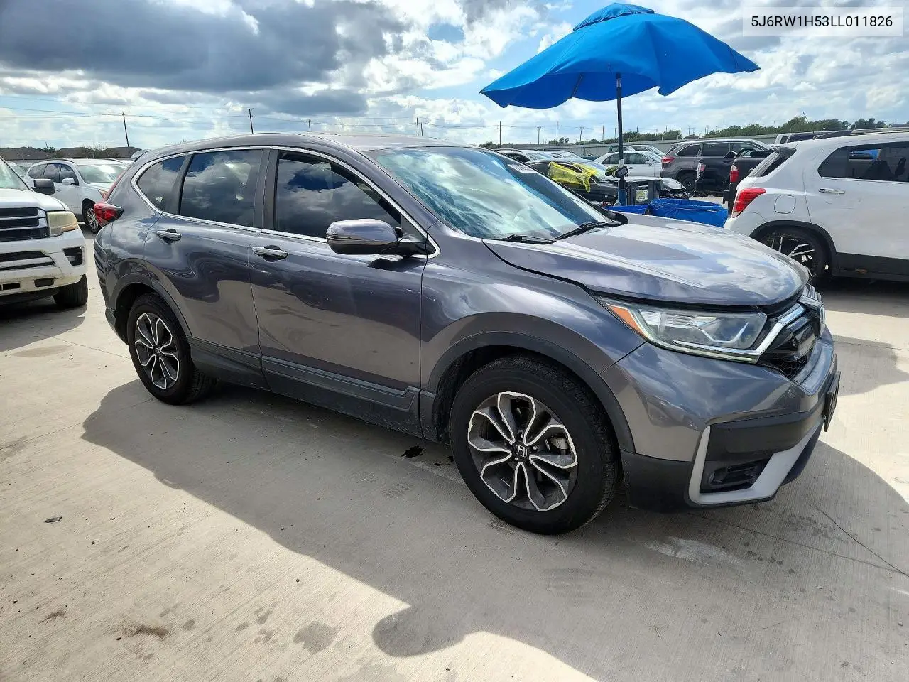 2020 HONDA CR-V VIN 5J6RW1H53LL011826 — фото 4