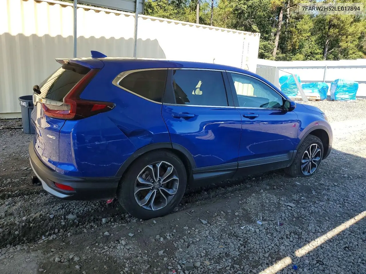 2020 HONDA CR-V VIN 7FARW2H52LE017894 — фото 3