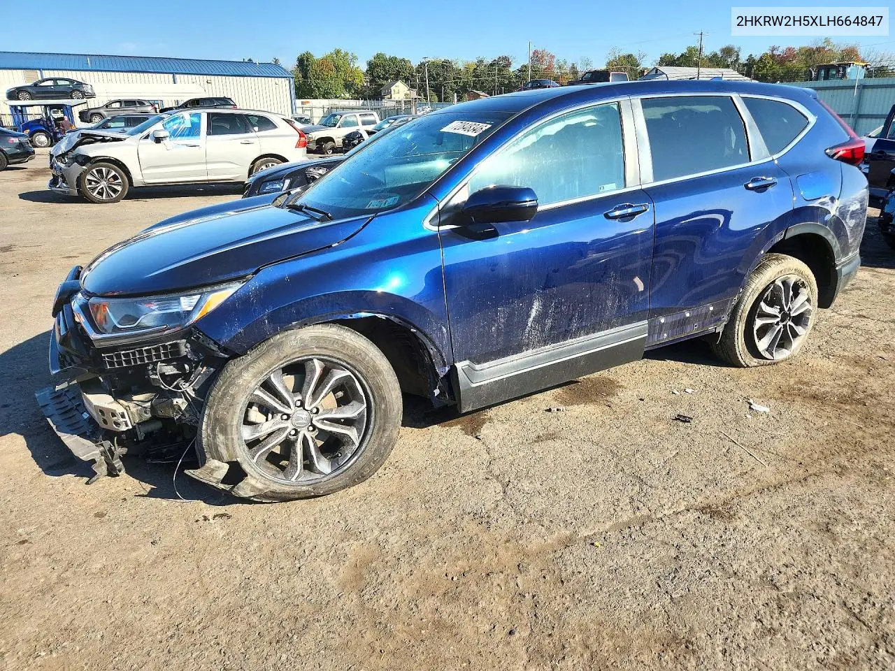 HONDA CR-V 2020, VIN 2HKRW2H5XLH664847
