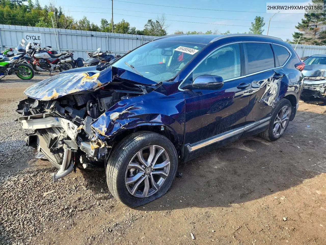 HONDA CR-V 2021, VIN 2HKRW2H9XMH201580