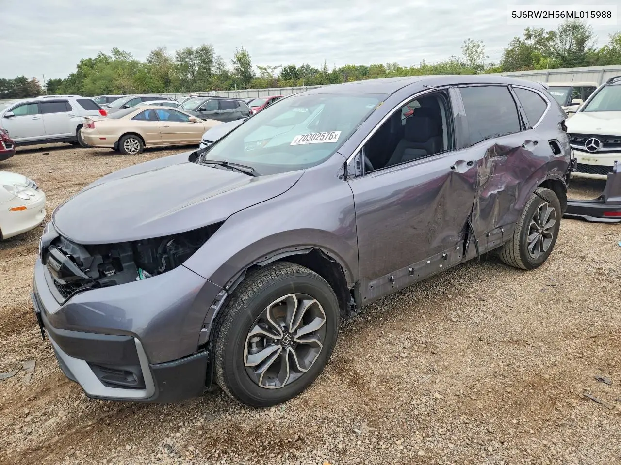 HONDA CR-V 2021, VIN 5J6RW2H56ML015988