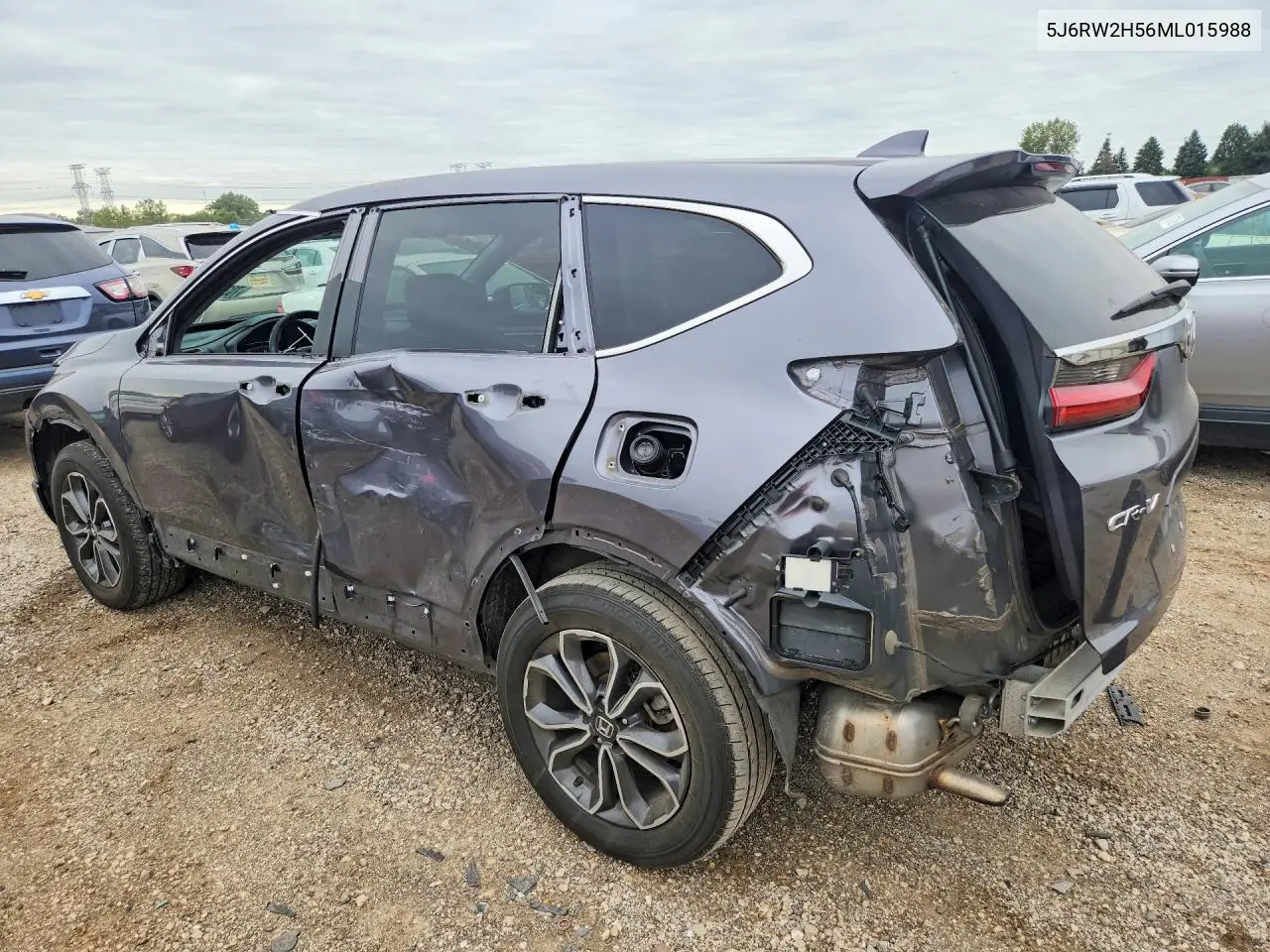 2021 HONDA CR-V VIN 5J6RW2H56ML015988 — фото 2