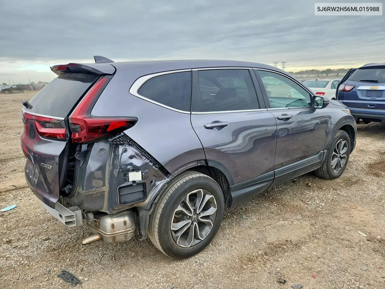 2021 HONDA CR-V VIN 5J6RW2H56ML015988 — фото 3