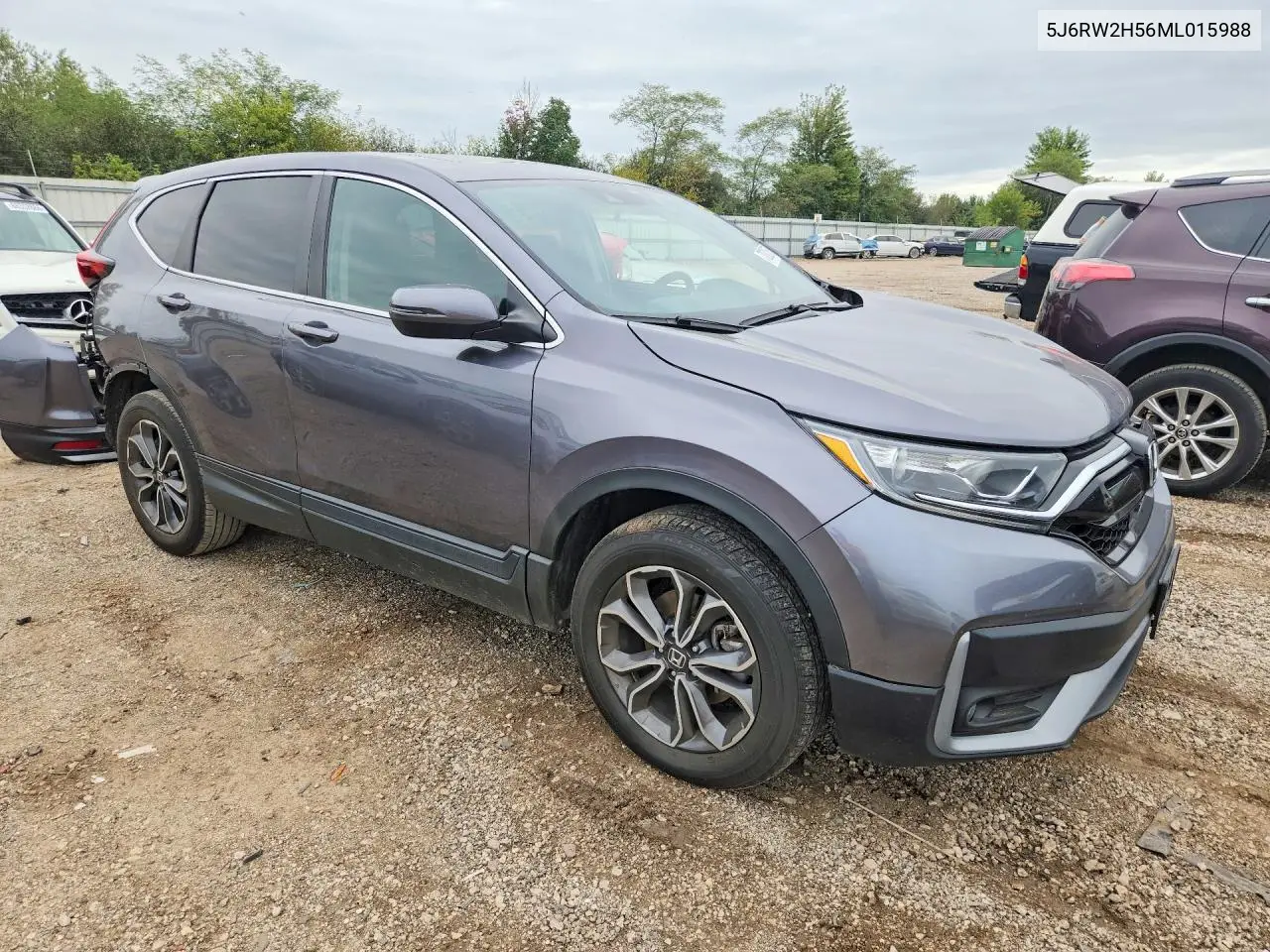 2021 HONDA CR-V VIN 5J6RW2H56ML015988 — фото 4