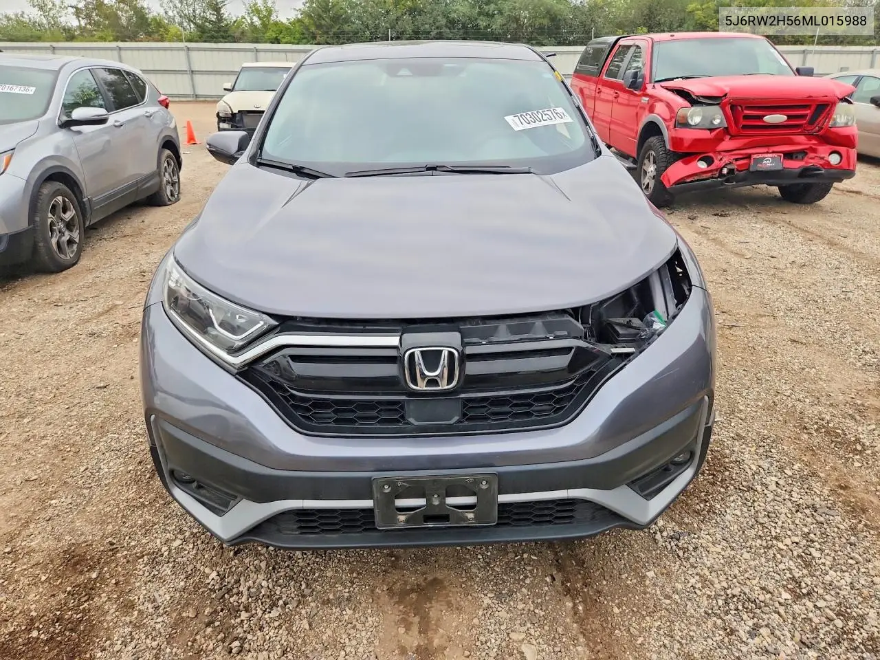 2021 HONDA CR-V VIN 5J6RW2H56ML015988 — фото 5
