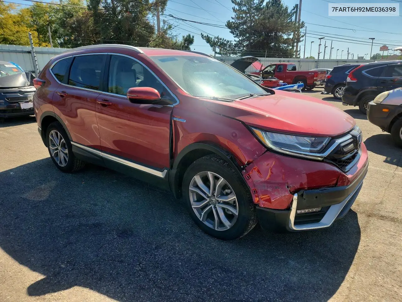 2021 HONDA CR-V VIN 7FART6H92ME036398 — фото 4