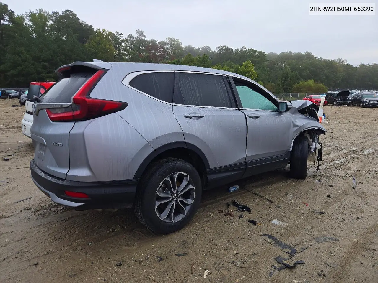 2021 HONDA CR-V VIN 2HKRW2H50MH653390 — фото 3