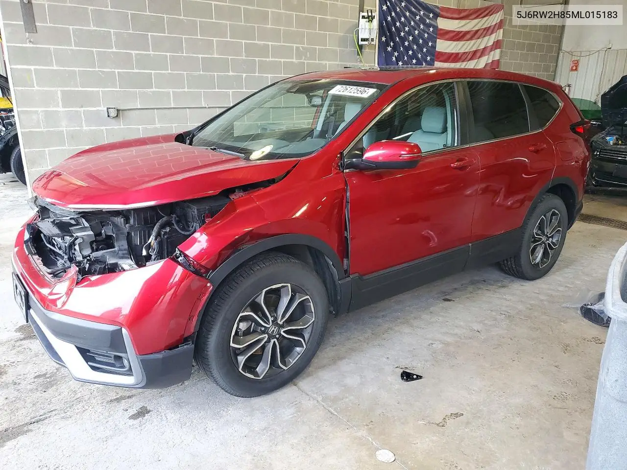 HONDA CR-V 2021, VIN 5J6RW2H85ML015183