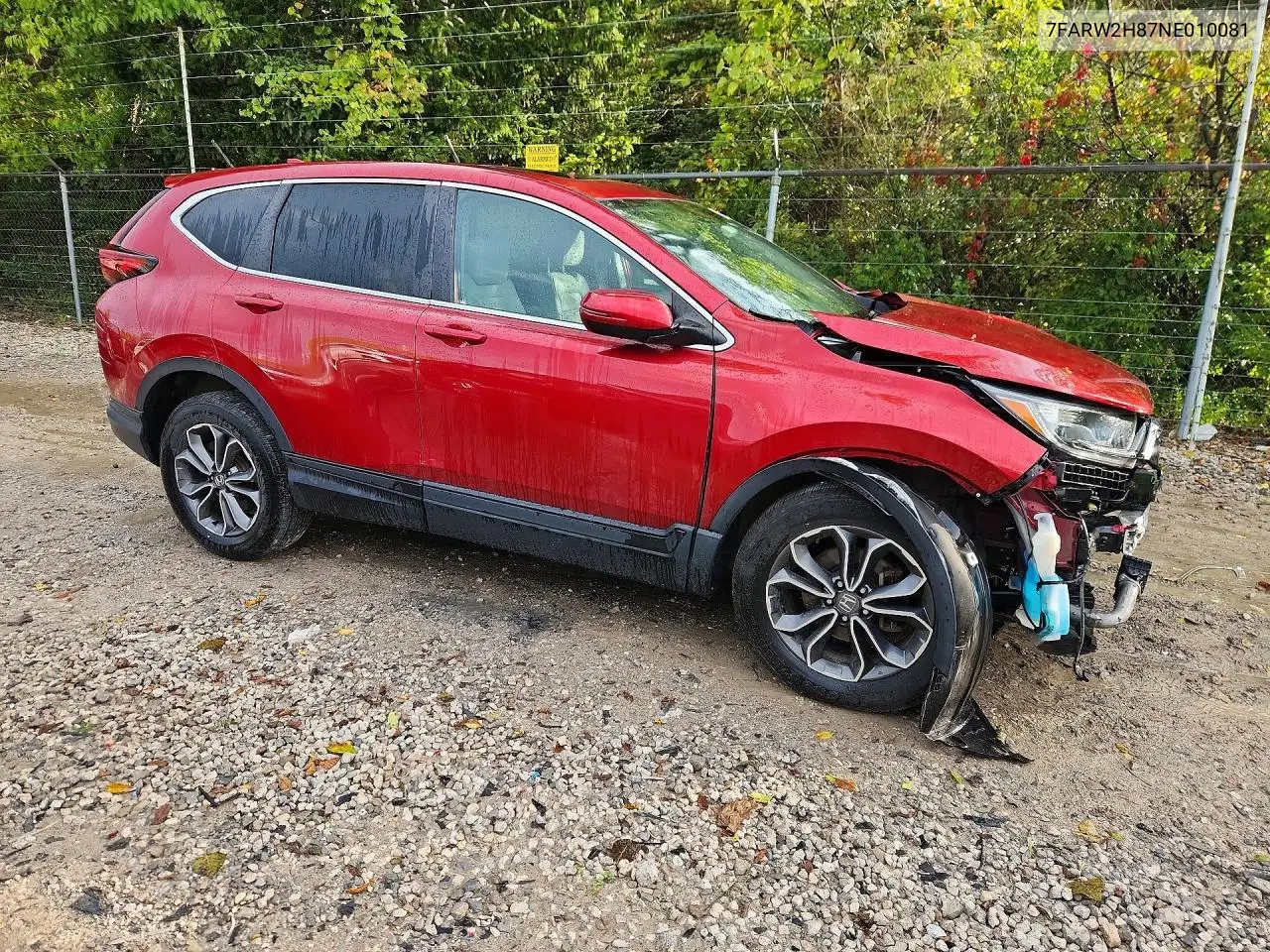 2022 HONDA CR-V VIN 7FARW2H87NE010081 — фото 4