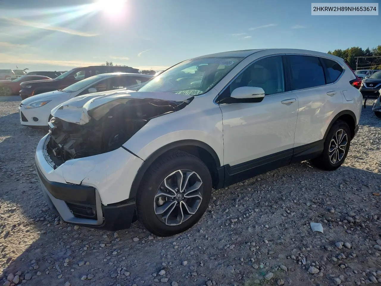 HONDA CR-V 2022, VIN 2HKRW2H89NH653674