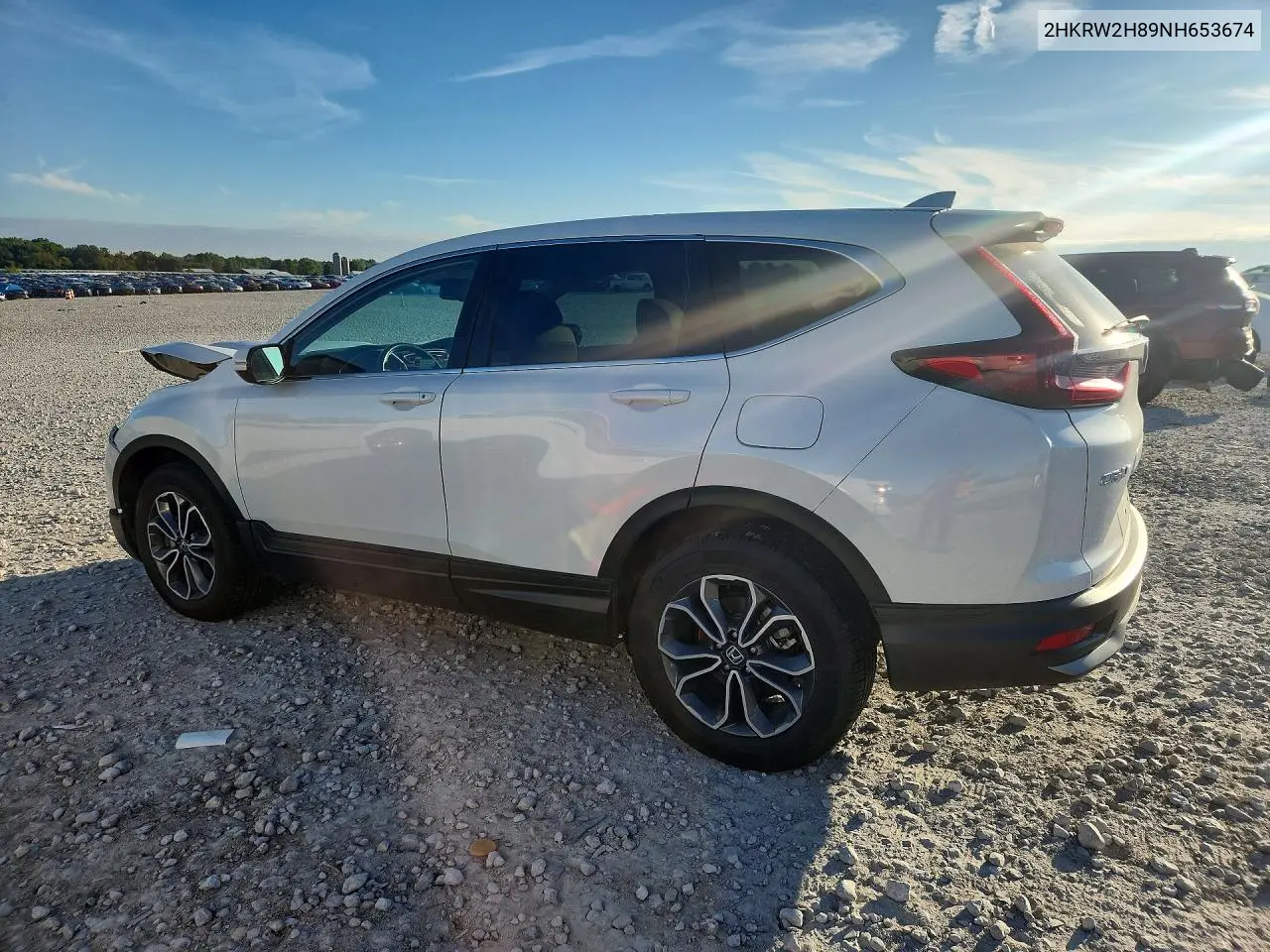 2022 HONDA CR-V VIN 2HKRW2H89NH653674 — фото 2