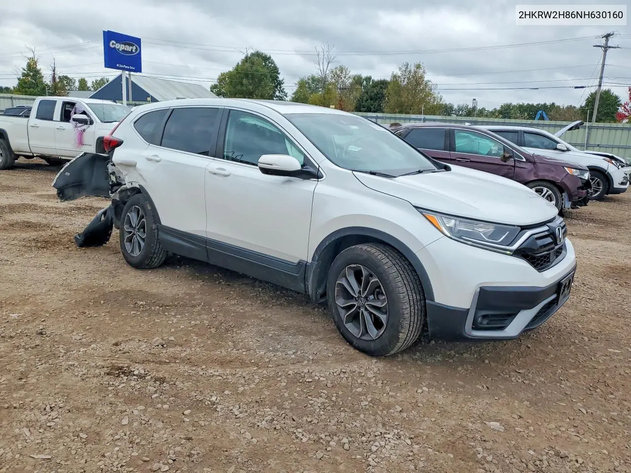 2022 HONDA CR-V VIN 2HKRW2H86NH630160 — фото 4
