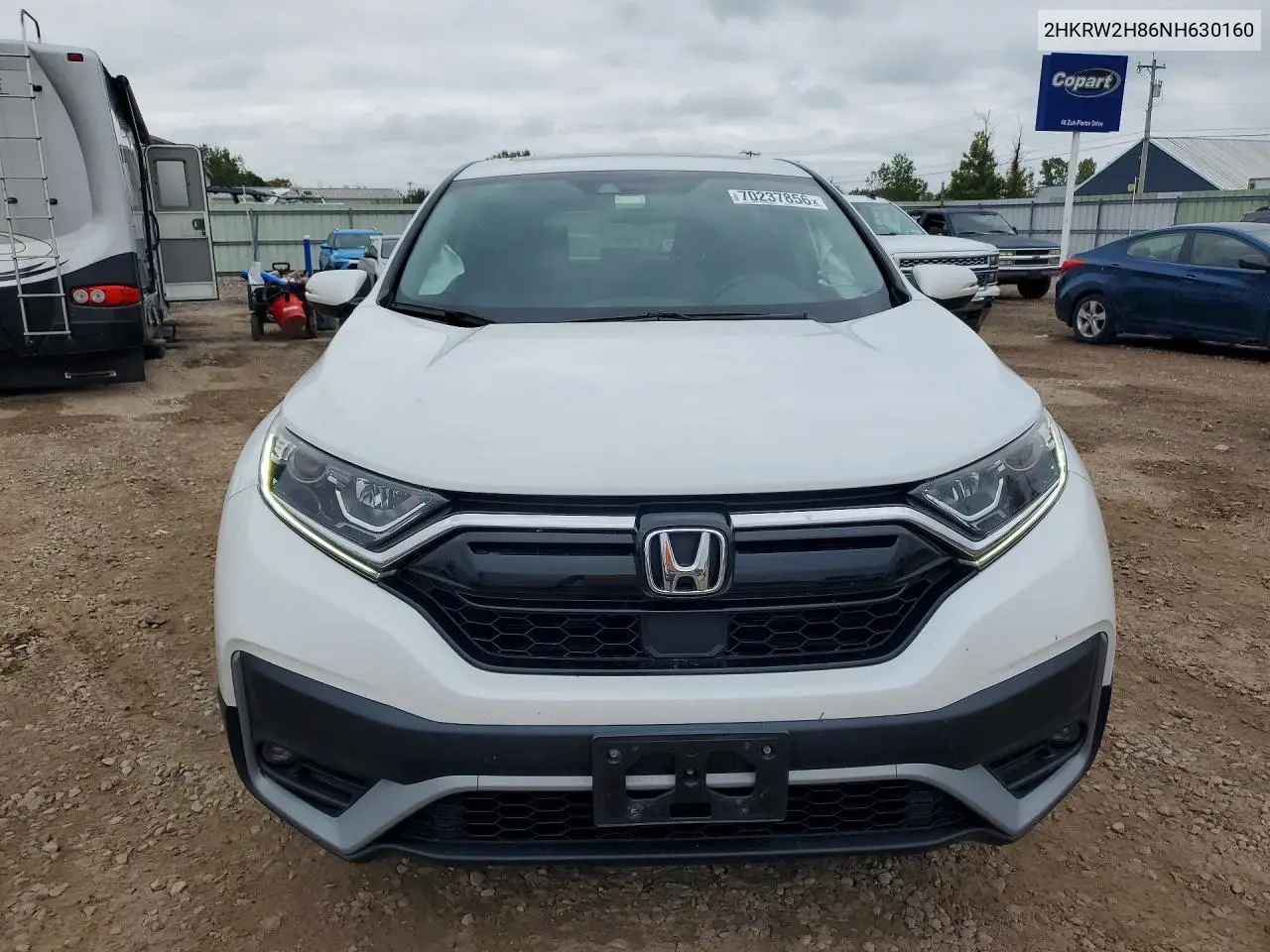 2022 HONDA CR-V VIN 2HKRW2H86NH630160 — фото 5
