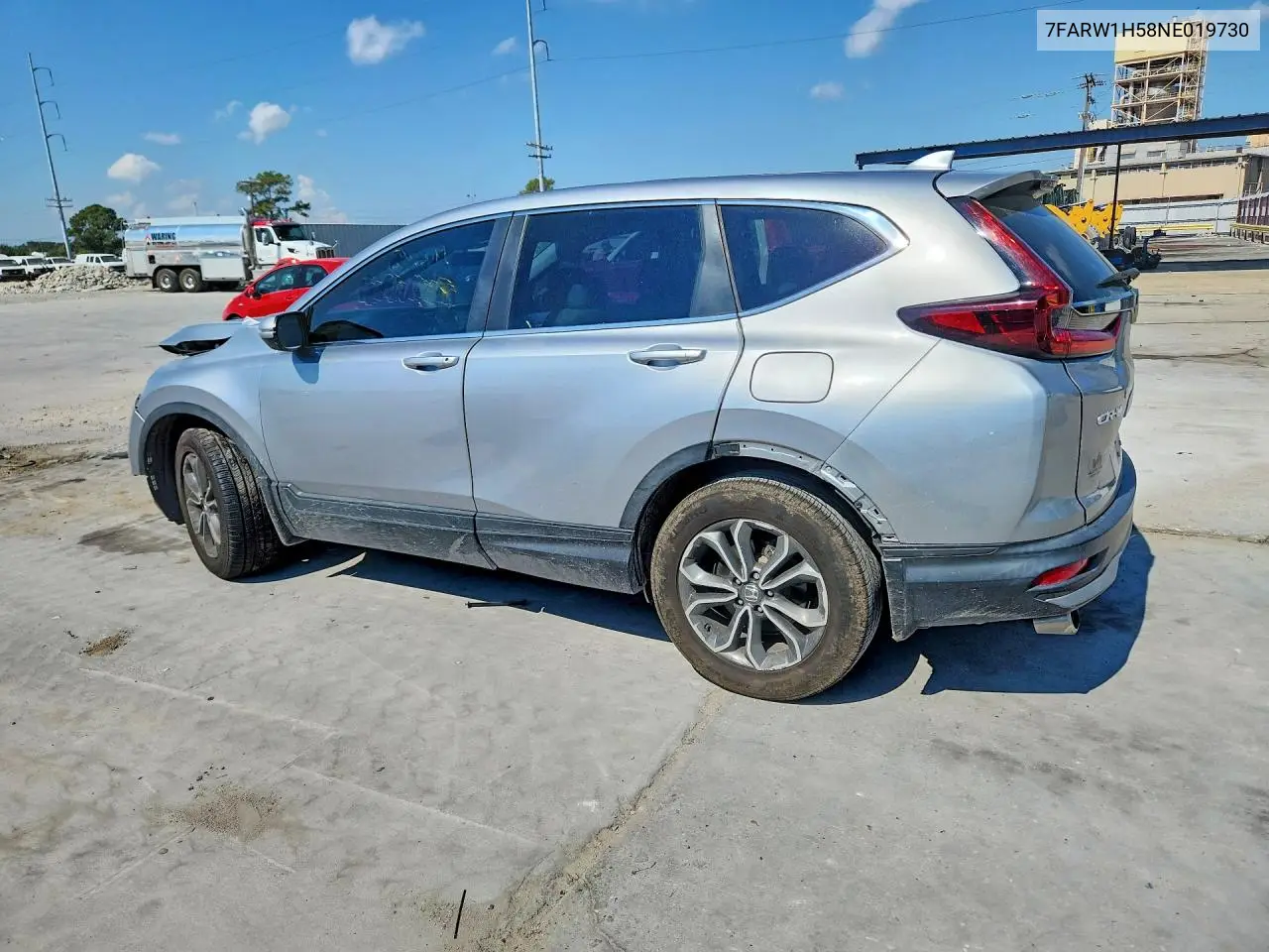 2022 HONDA CR-V VIN 7FARW1H58NE019730 — фото 2