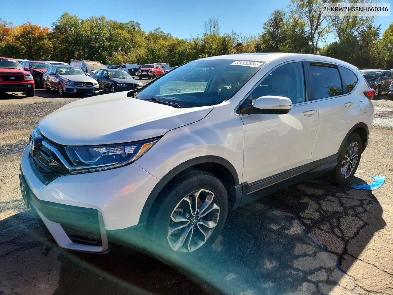 HONDA CR-V 2022, VIN 2HKRW2H58NH660346