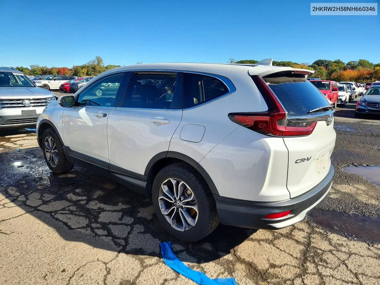 2022 HONDA CR-V VIN 2HKRW2H58NH660346 — фото 2