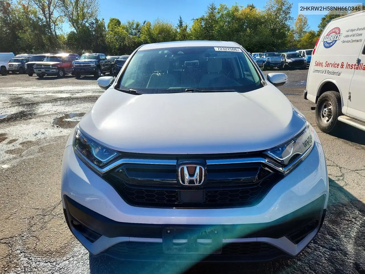 2022 HONDA CR-V VIN 2HKRW2H58NH660346 — фото 5
