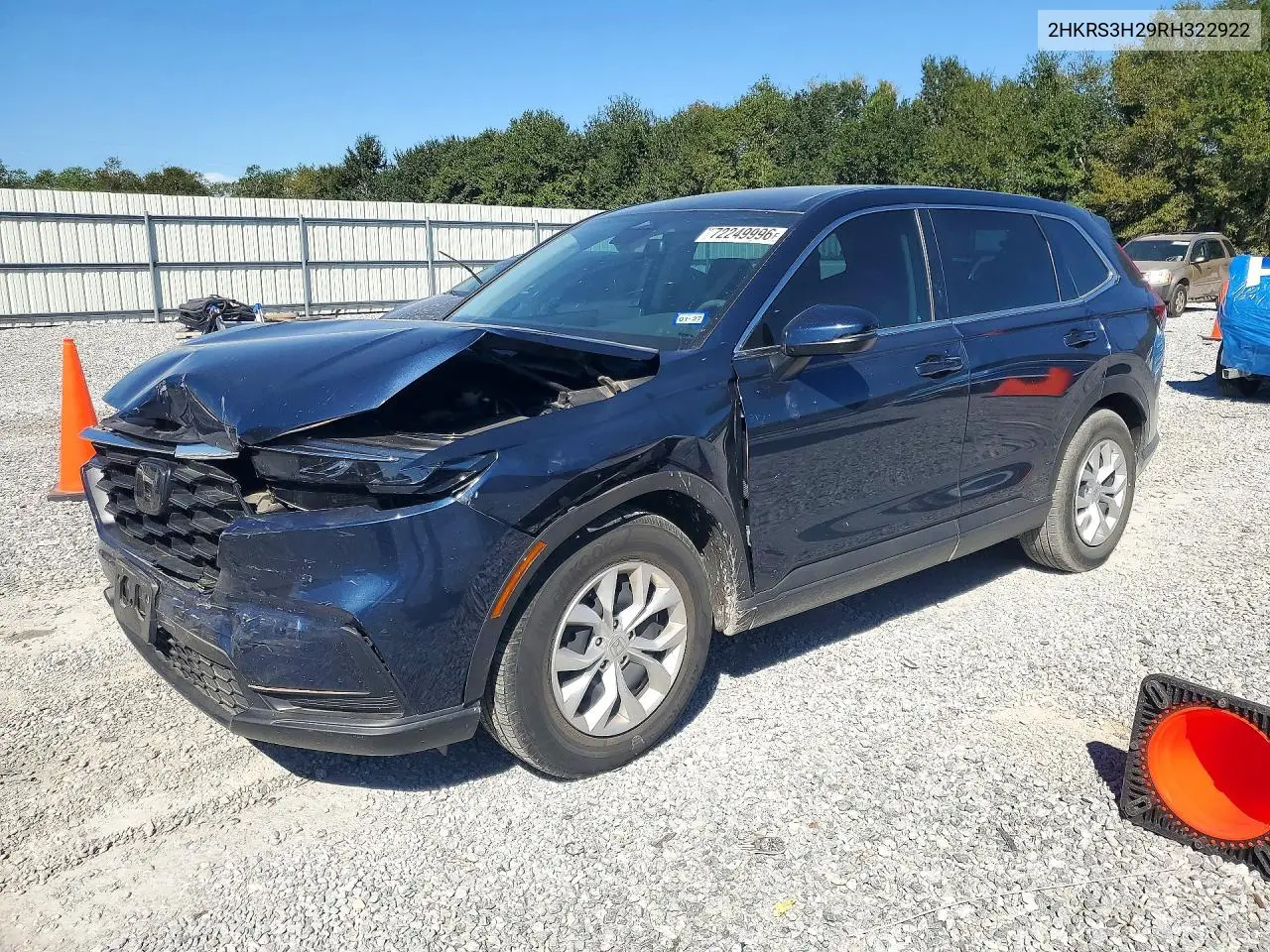 HONDA CR-V 2024, VIN 2HKRS3H29RH322922
