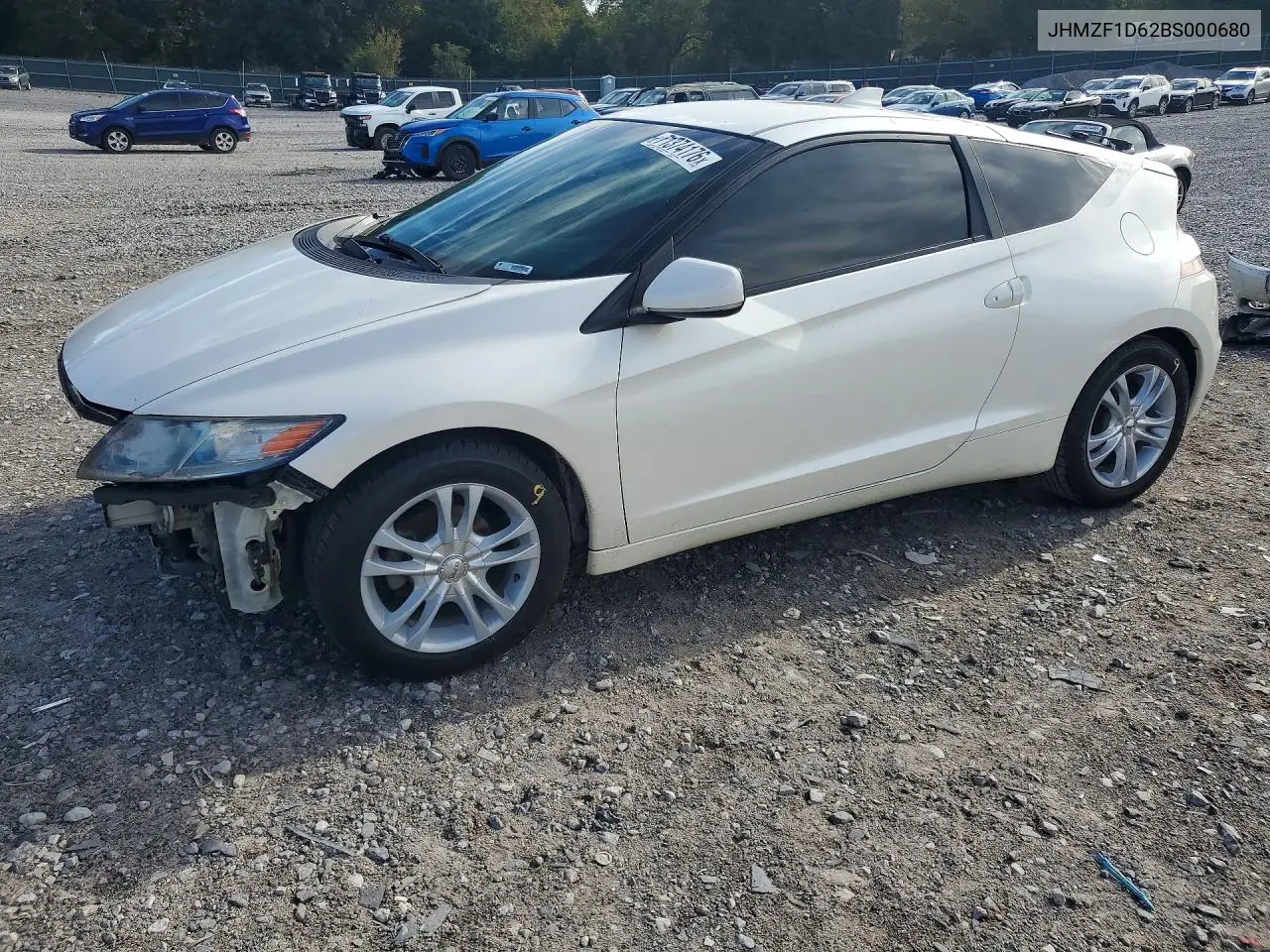 HONDA CR-Z 2011, VIN JHMZF1D62BS000680