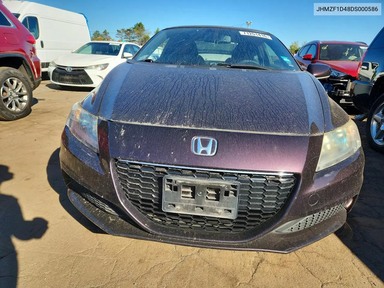 2013 HONDA CR-Z VIN JHMZF1D48DS000586 — фото 5