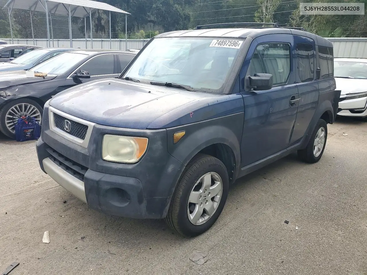 HONDA ELEMENT 2003, VIN 5J6YH28553L044208