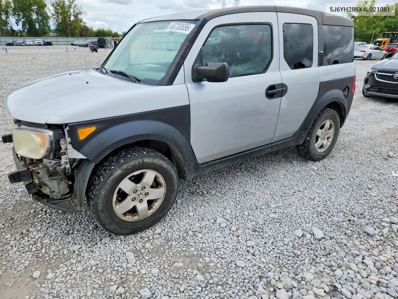 HONDA ELEMENT 2004, VIN 5J6YH286X4L021081