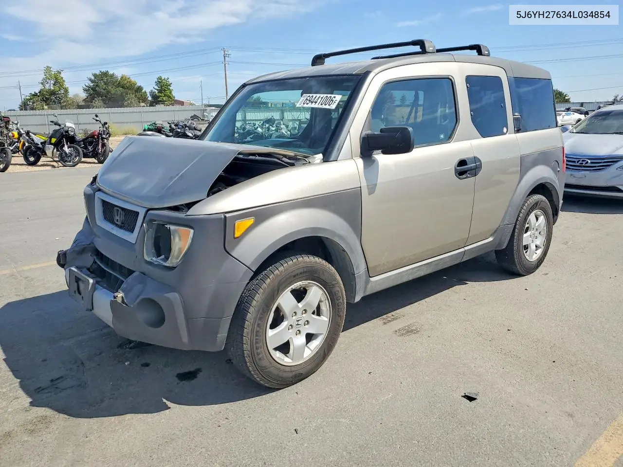 HONDA ELEMENT 2004, VIN 5J6YH27634L034854