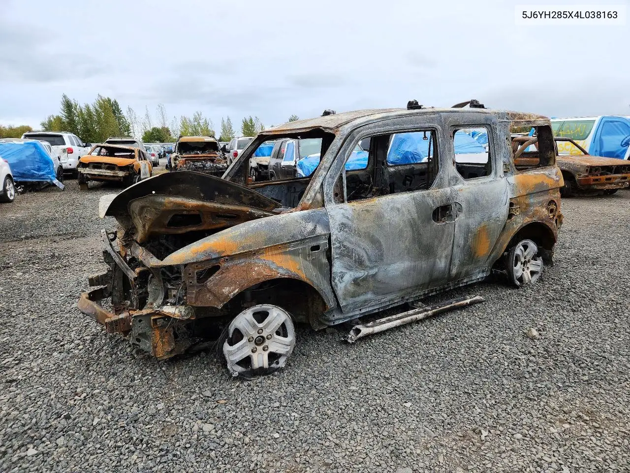HONDA ELEMENT 2004, VIN 5J6YH285X4L038163