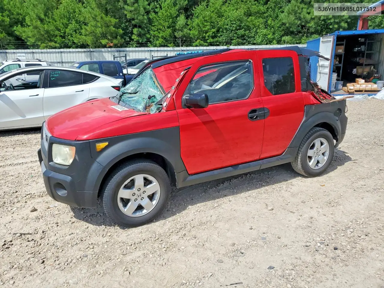 HONDA ELEMENT 2005, VIN 5J6YH18685L017512