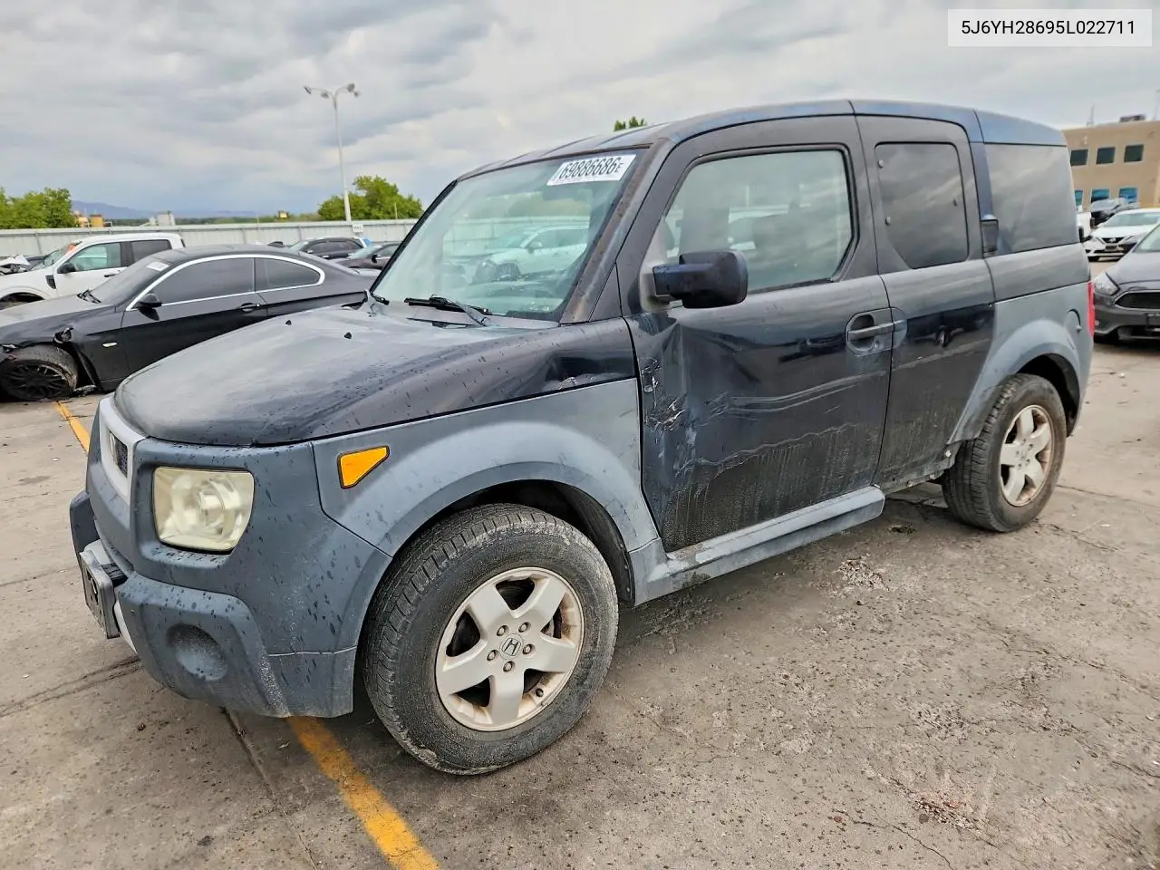 HONDA ELEMENT 2005, VIN 5J6YH28695L022711