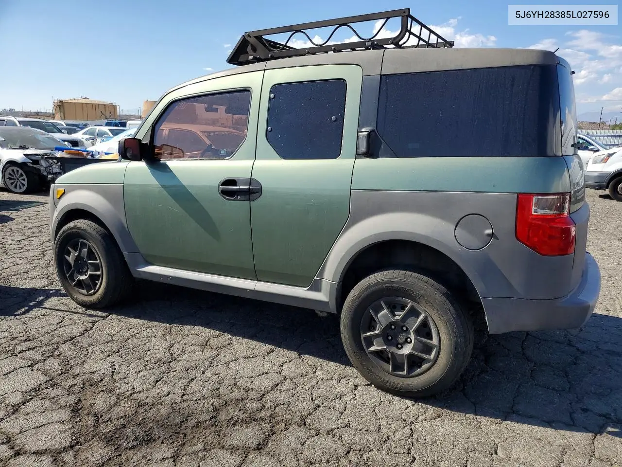 2005 HONDA ELEMENT VIN 5J6YH28385L027596 — фото 2