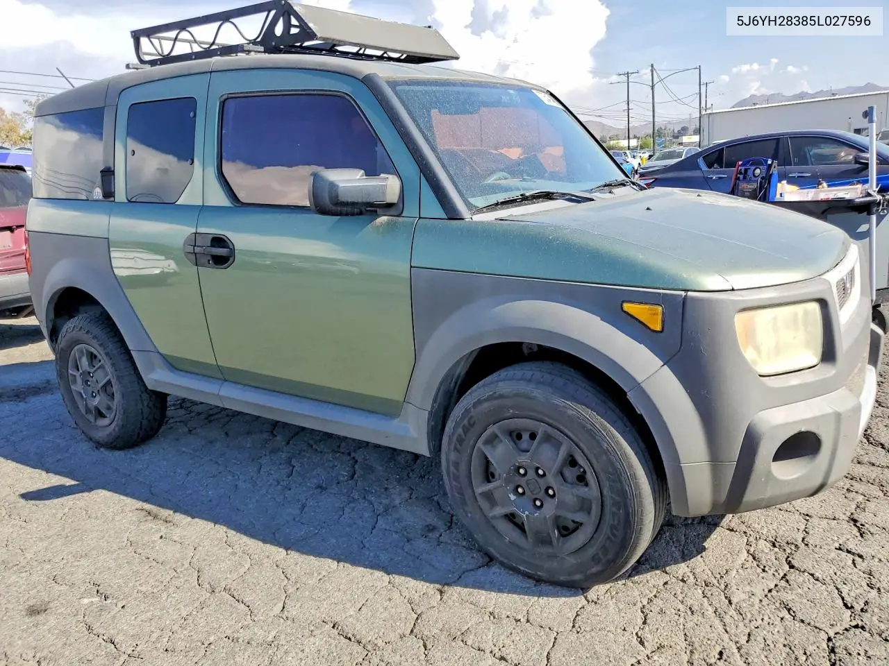 2005 HONDA ELEMENT VIN 5J6YH28385L027596 — фото 4