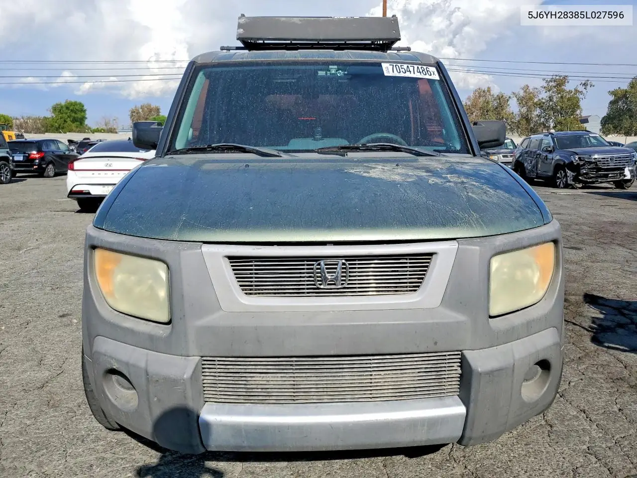 2005 HONDA ELEMENT VIN 5J6YH28385L027596 — фото 5