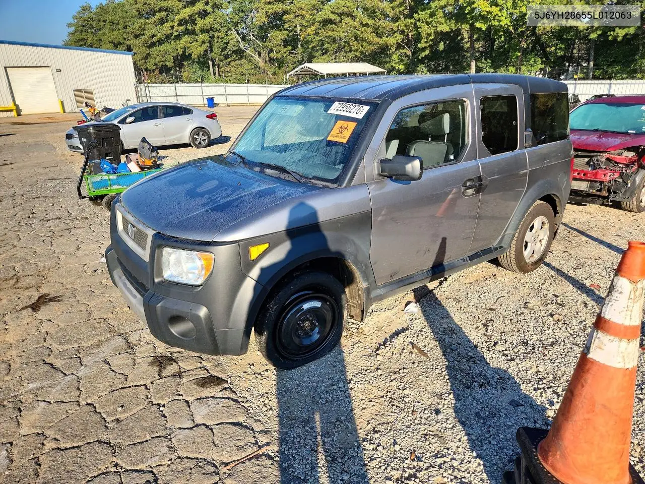 HONDA ELEMENT 2005, VIN 5J6YH28655L012063