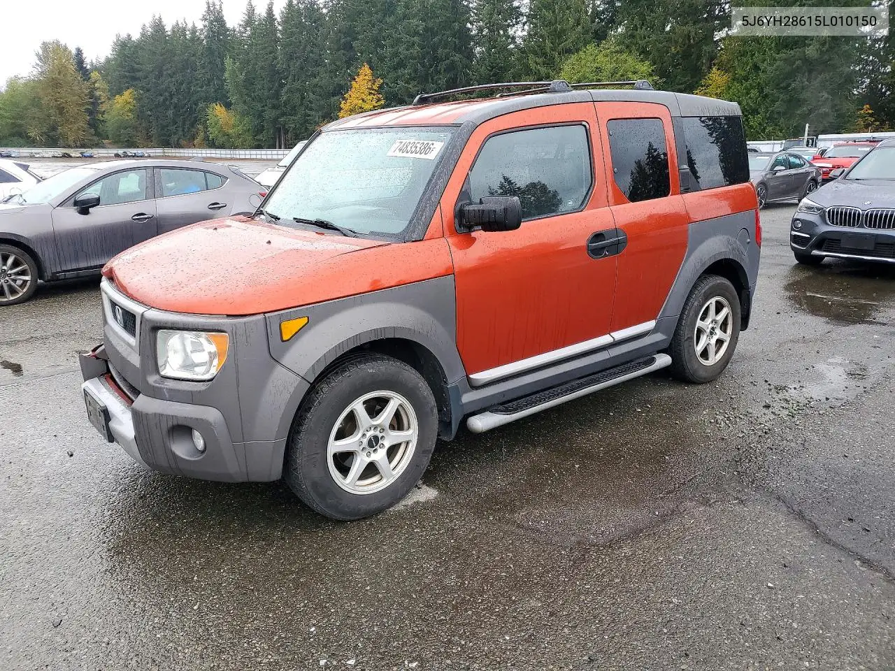 HONDA ELEMENT 2005, VIN 5J6YH28615L010150