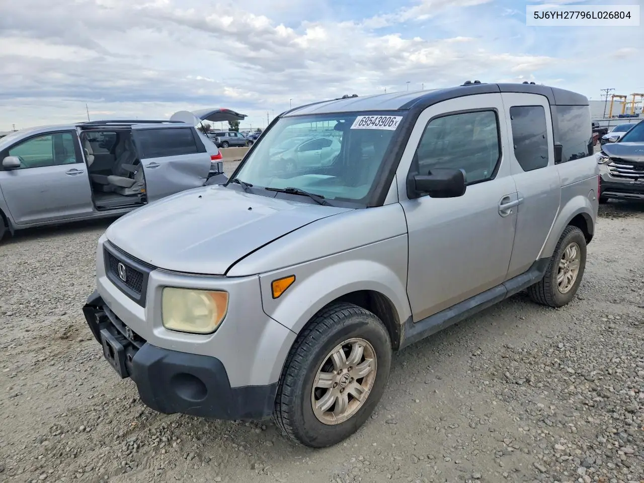 HONDA ELEMENT 2006, VIN 5J6YH27796L026804