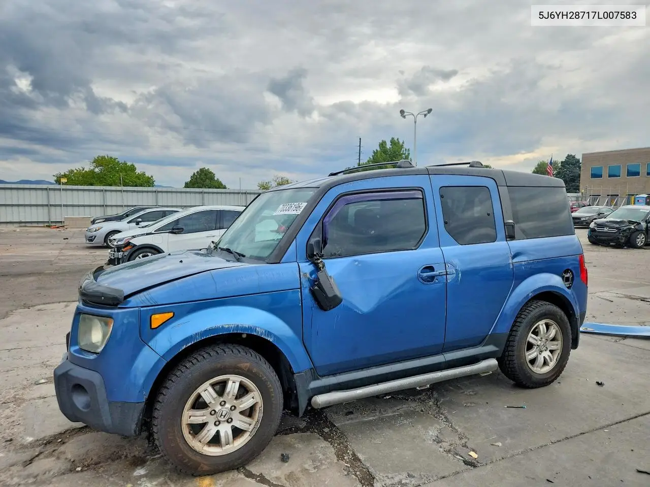 HONDA ELEMENT 2007, VIN 5J6YH28717L007583