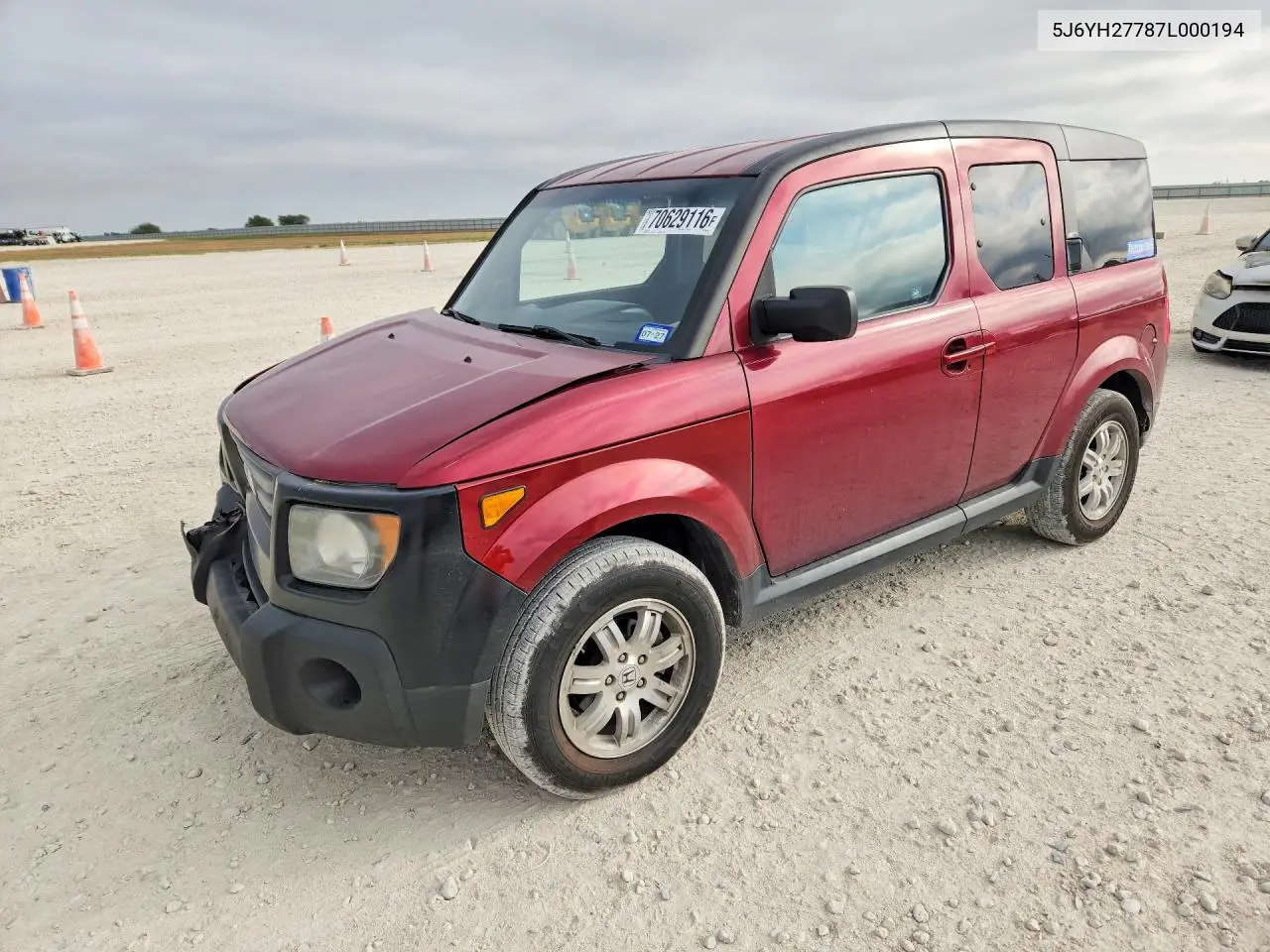 HONDA ELEMENT 2007, VIN 5J6YH27787L000194