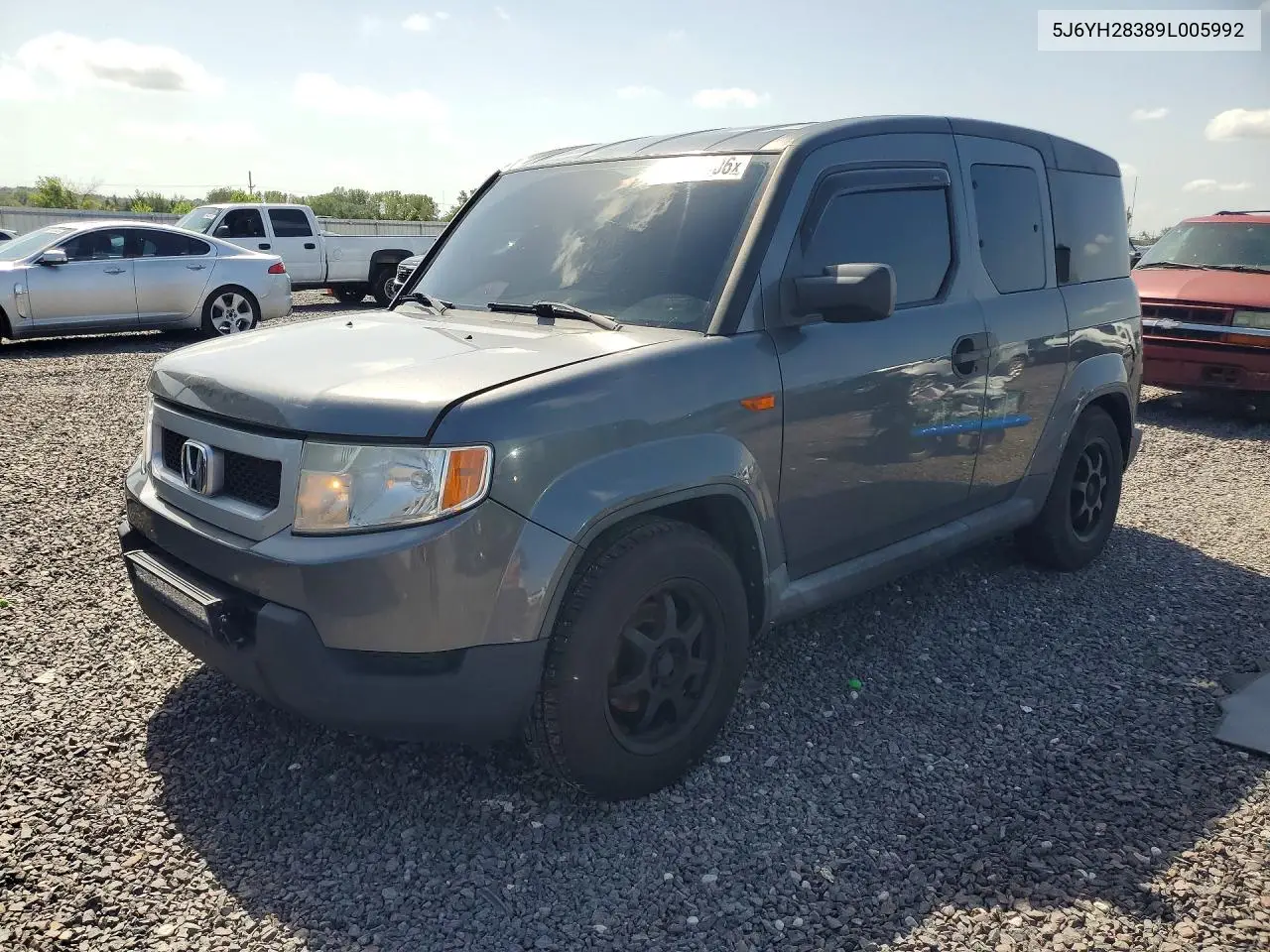 HONDA ELEMENT 2009, VIN 5J6YH28389L005992