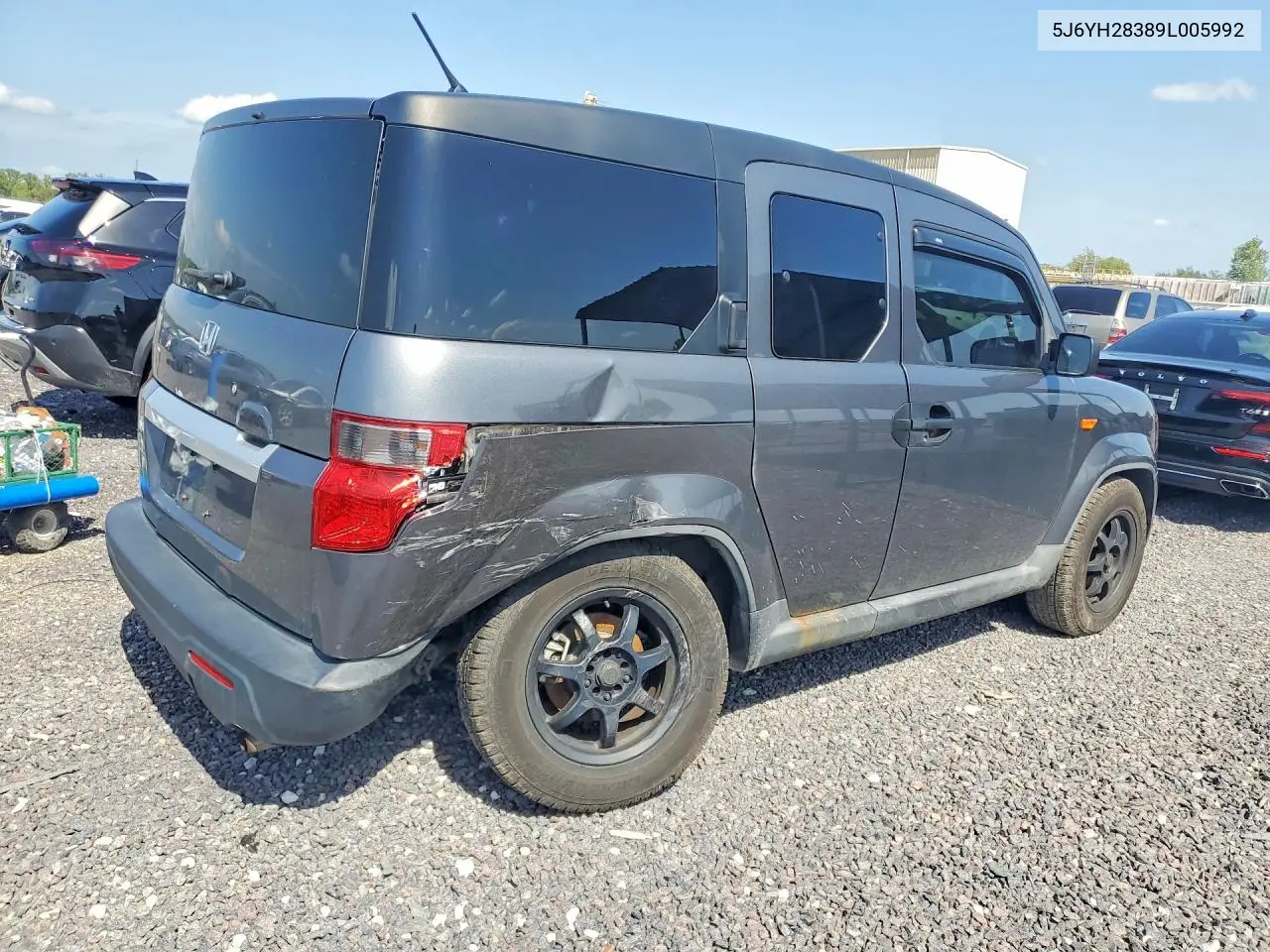 2009 HONDA ELEMENT VIN 5J6YH28389L005992 — фото 3