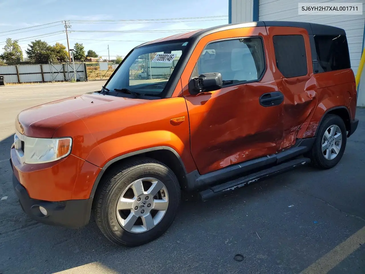 HONDA ELEMENT 2010, VIN 5J6YH2H7XAL001711