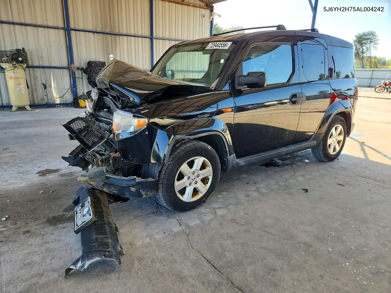 HONDA ELEMENT 2010, VIN 5J6YH2H75AL004242