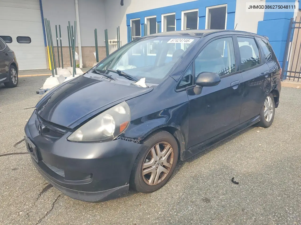 HONDA FIT 2007, VIN JHMGD38627S048111