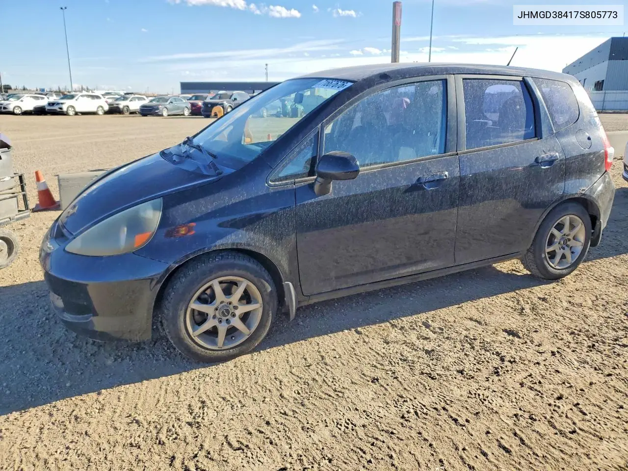 HONDA FIT 2007, VIN JHMGD38417S805773