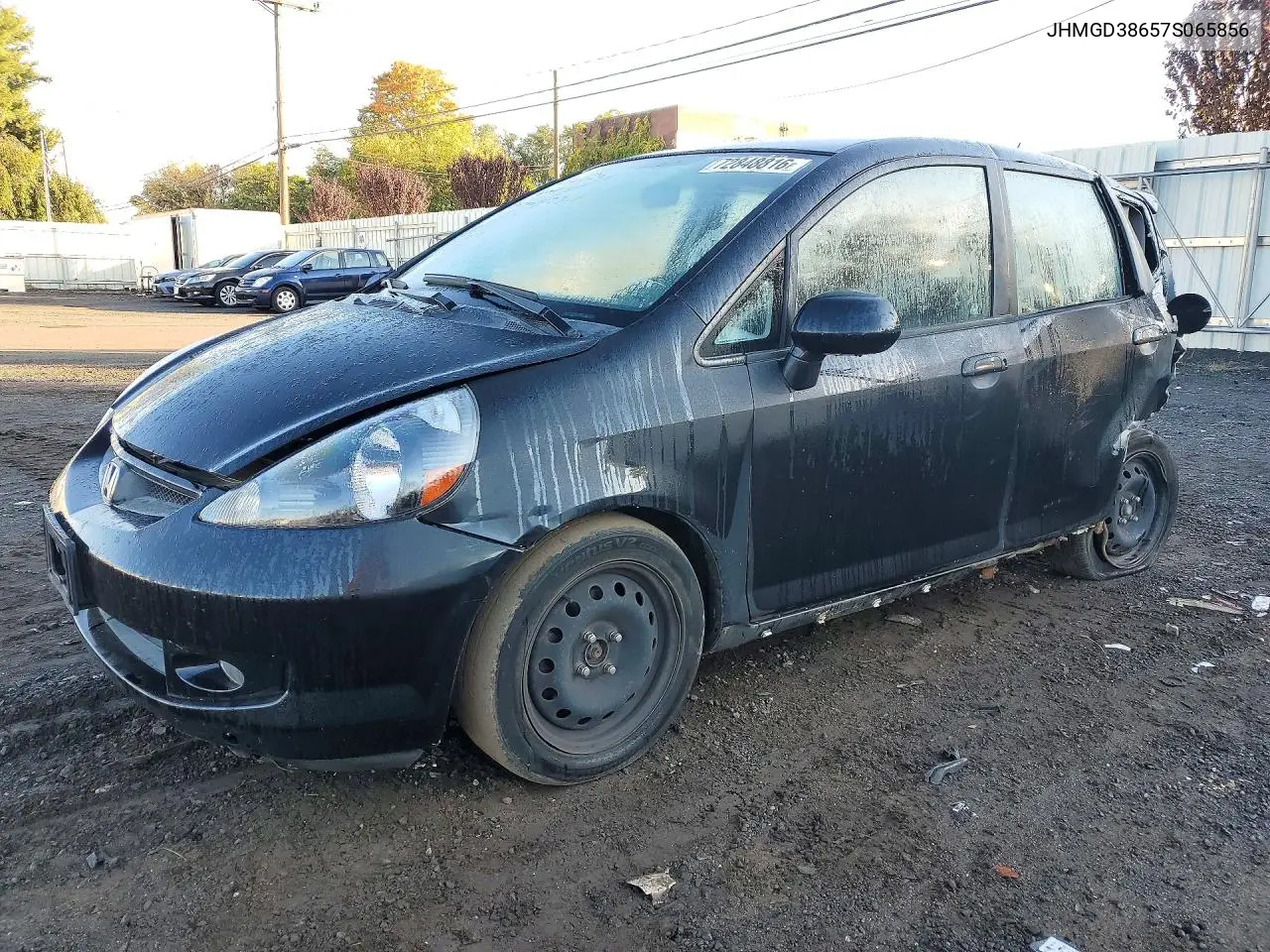 HONDA FIT 2007, VIN JHMGD38657S065856