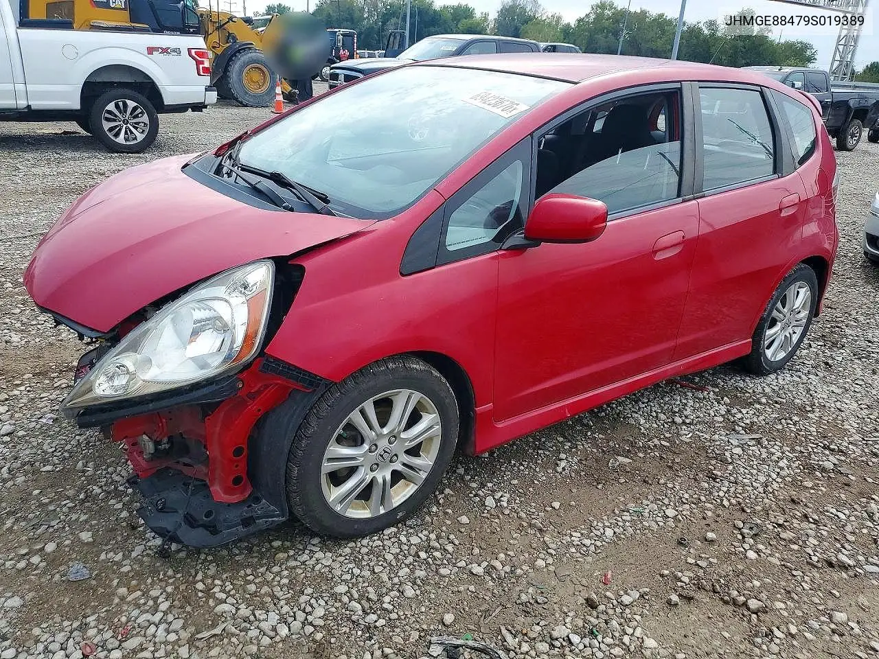 HONDA FIT 2009, VIN JHMGE88479S019389